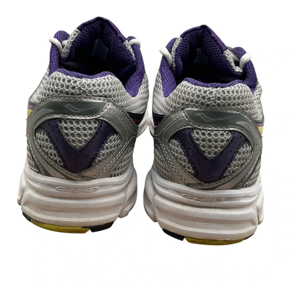 Saucony Cohesion 7 Womens Running Shoes Silver Purple Citron 15181-4‎ Size 11
